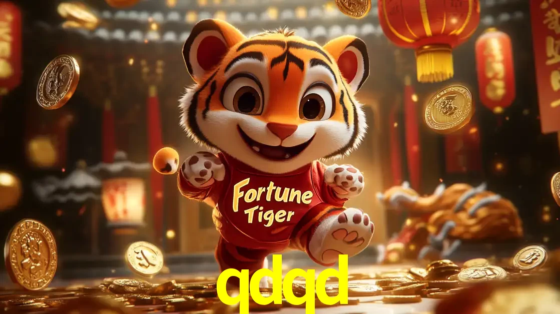 O alegre personagem do Fortune Tiger correndo sobre um caminho de moedas de ouro, simbolizando os grandes prêmios e a diversão do popular jogo de slot do qdqd.