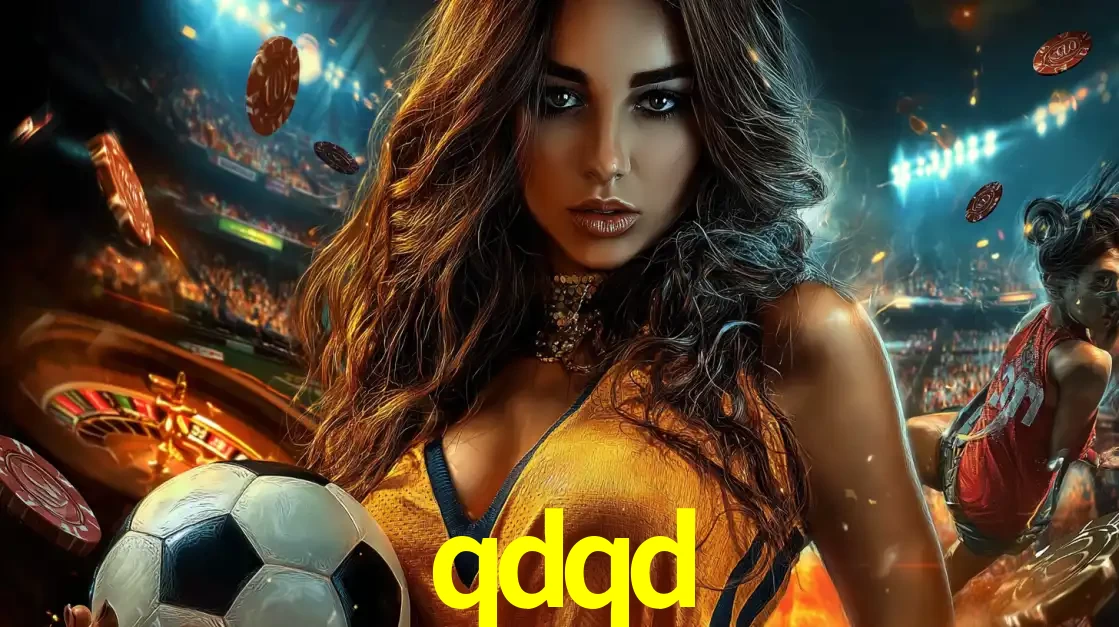 Mulher segurando uma bola de futebol em uma montagem que mistura a paixão esportiva com a emoção da roleta de cassino, tudo disponível na plataforma qdqd.